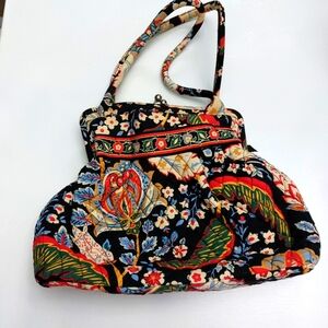 SALE Vera Bradley Vintage Alice frame Kiss Lock  bag Versailles